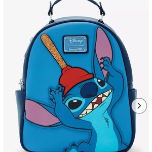 Loungefly Stitch Plunger mini Backpack NWT